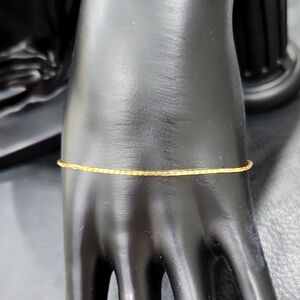 VINTAGE THIN GOLD TENNIS BRACELET